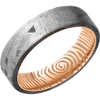 Meteorite + None Finish + 14K Rose Gold