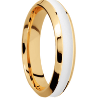 14K Yellow Gold + Polish , Polish Finish