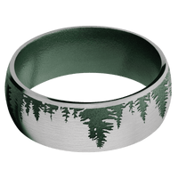 Titanium + Satin Finish + Eastern Green