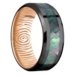 Zirconium + Polish , Polish Finish + 14K Rose Gold