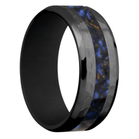 Zirconium + Hammer , Polish Finish + Black