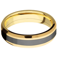14K Yellow Gold + Polish , Polish Finish