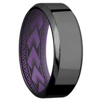 Zirconium + Polish , Polish Finish + Wild Purple