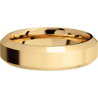 14K Yellow Gold + Crosssatin , Polish Finish