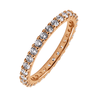 14K Rose Gold band with 30 Round Diamond (ST) having TCW-.9