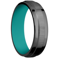 Zirconium + Crosssatinblack , Polish Finish + Teal