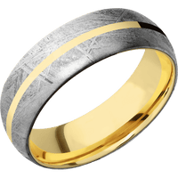 Meteorite + None Finish + 14K Yellow Gold