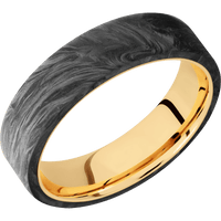 Forged Carbon Fiber + None Finish + 10K Yellow Gold