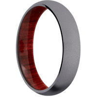 Tantalum + Sand Finish + Red Heart