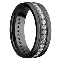 Zirconium + Rockpolish , Satin Finish