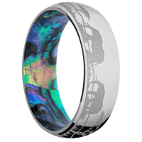 Titanium + Polish Finish + Abalone