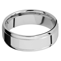 14K White Gold + Polish , Polish Finish