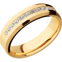 14K Yellow Gold + Polish , Polish Finish