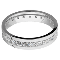 14K White Gold + Polish Finish
