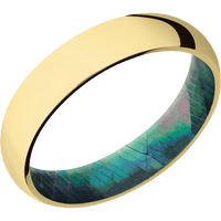 22K Yellow Gold + Polish Finish + Black Mother of Pearl