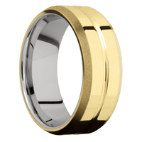 14K Yellow Gold + Polish , Polish Finish + Cobalt Chrome