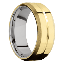 14K Yellow Gold + Polish , Polish Finish + Cobalt Chrome