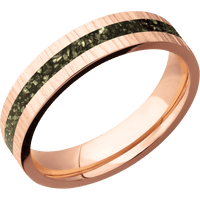14K Rose Gold + Treebark1 Finish
