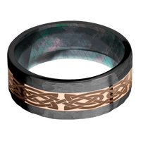 Zirconium + Hammer Finish + Black Mother of Pearl