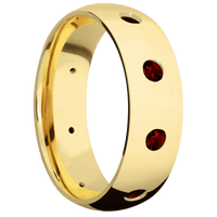 18K Yellow Gold + Polish Finish