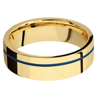 14K Yellow Gold + Polish , Polish Finish