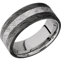 Forged Carbon Fiber + None Finish + 14K White Gold