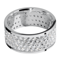 18K White Gold + Polish Finish