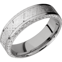 10K White Gold + Satin , Polish Finish