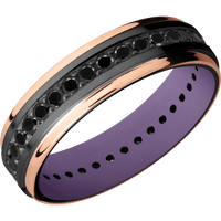 Zirconium + Bead , Polish Finish + Bright Purple