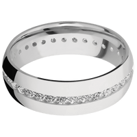 14K White Gold + Polish Finish