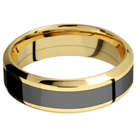 14K Yellow Gold + Polish , Polish Finish