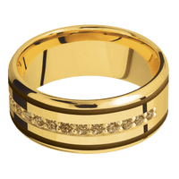 18K Yellow Gold + Polish , Polish Finish