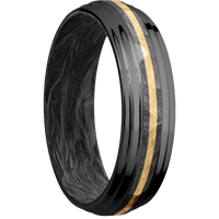 Zirconium + Rock , Polish Finish + Forged Carbon Fiber