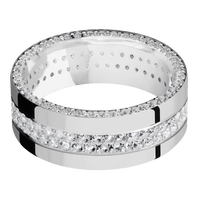 18K White Gold + Polish Finish