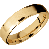 10K Yellow Gold + Satin , Polish Finish