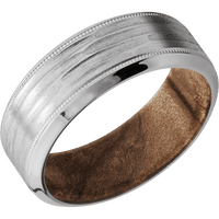 Titanium + Treebarkh , Polish Finish + Maple Burl