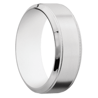 Palladium Silver + Bead , Polish Finish + Your Color