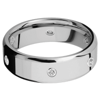 14K White Gold + Polish , Polish Finish