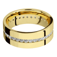 14K Yellow Gold + Polish Finish