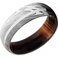 Damascus + Polish Finish + Cocobolo