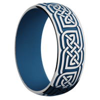 Titanium + Polish Finish + Ridgeway Blue