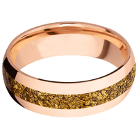 14K Rose Gold + Polish Finish