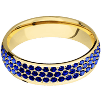 18K Yellow Gold + Polish Finish