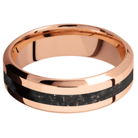 14K Rose Gold + Polish , Polish Finish
