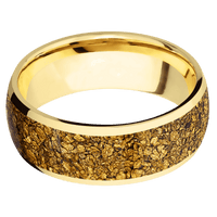 18K Yellow Gold + Polish Finish