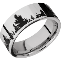 18K White Gold + Polish Finish