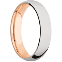 Cobalt Chrome + Polish Finish + 14K Rose Gold