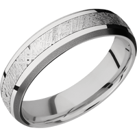14K White Gold + Polish , Sand Finish