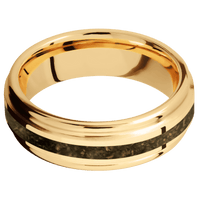 14K Yellow Gold + Polish , Polish Finish