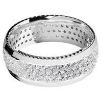 18K White Gold + Polish Finish